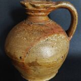 Stoneware pitcher/jug, late 19th/early 20th century, Puisaye