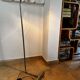 Chromed metal floor lamp designed by Christian Liaigre