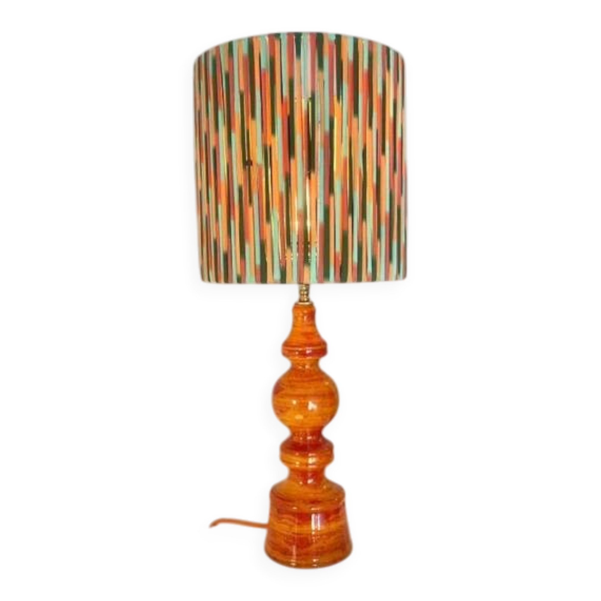 Large vintage table lamp – German pottery from the 70s | Hustadt (attributed)