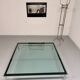 XXL coffee table LC10 design by Le Corbusier for Cassina, 1980s, glass.