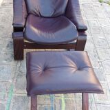Fauteuil et repose pied Kroken