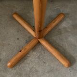 1960s Scandinavian design pine wood free standing coat rack