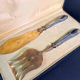 Elegant vermeil and silver-plated fish service - Louis XVI style