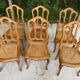 6 Louis XV caned chairs, Regency style
