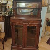 Small mahogany cabinet from the Napoleon III period, in its original 19th-century condition.