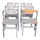 6 vintage Scandinavian design chairs