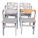6 vintage Scandinavian design chairs