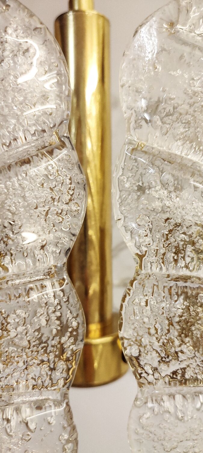 Murano glass ceiling lamp. Italy, 1970s.