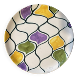 Assiette MBA pornic Arlequin année 50