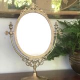 Brass psyche mirror