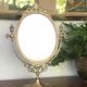Miroir psyché en laiton