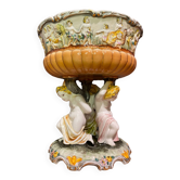 Large cup with 3 loves, Portuguese earthenware centerpiece