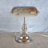 Bankers desklamp in chrome, IKEA, 1980's