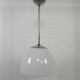 Old school lamp with large glass ball in opal glass, 1930s