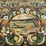 Dining table in "scagliola" and wrought iron. 1950s.