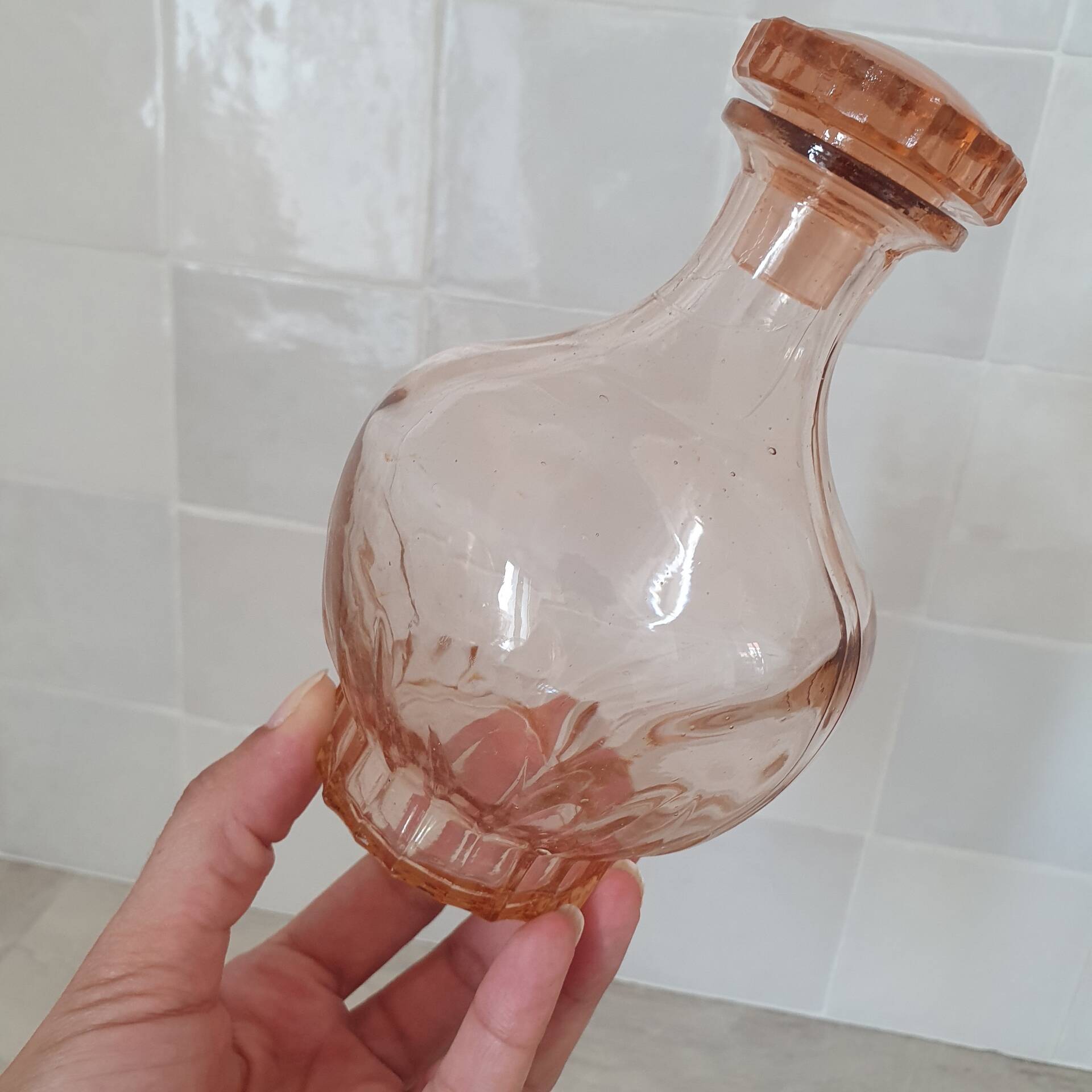 Jug and 4 glasses on Rosaline tray / Liqueur service