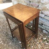 Pull-out tables old marquetry
