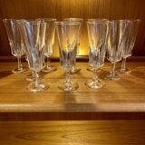 Set of 11 vintage champagne flutes