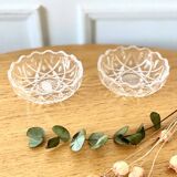 Pair of small real crystal cups