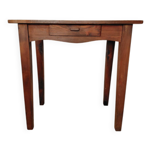 Console ancienne bois massif-tiroir-ligne