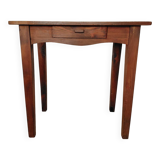 Old solid wood console - drawer - curved line - chic country style