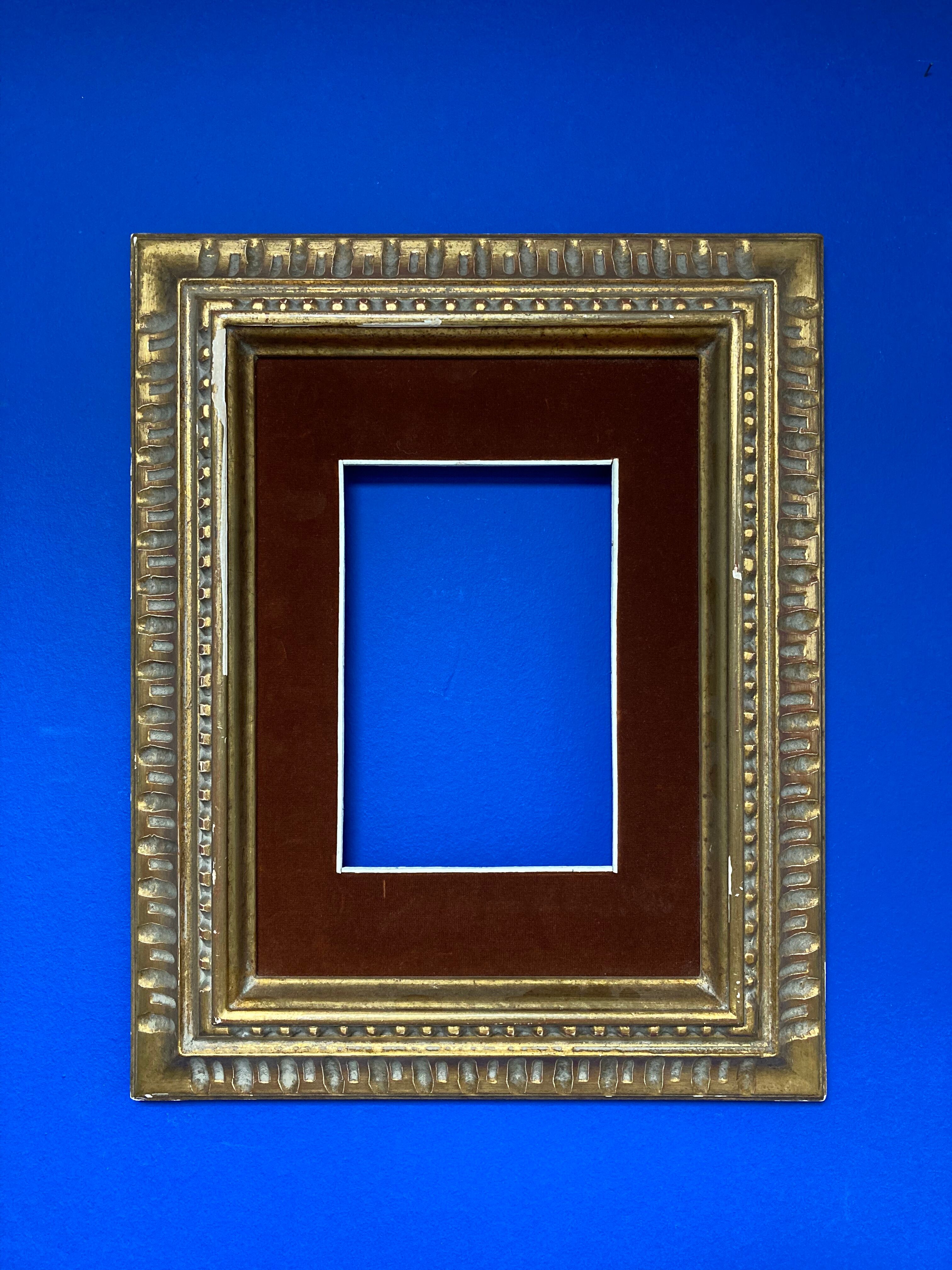 Vintage frame and its Marie-Louise