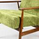 Fauteuil Fox Vintage Vert Olive, 1970s