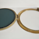 Brass porthole mirror 47cm
