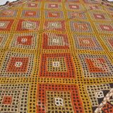 Geometric Turkish Handwoven Kilim Rug sku1628