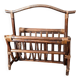 Vintage magazine rack in rattan and bamboo – 1960s/70s
