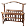 Vintage magazine rack in rattan and bamboo – 1960s/70s