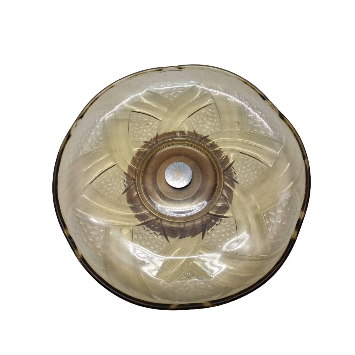 Art Deco glass Bowl On Foot, 1930s