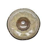 Art Deco glass Bowl On Foot, 1930s