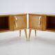 Paire de tables de chevet italiennes des années 1960 en finition brillante