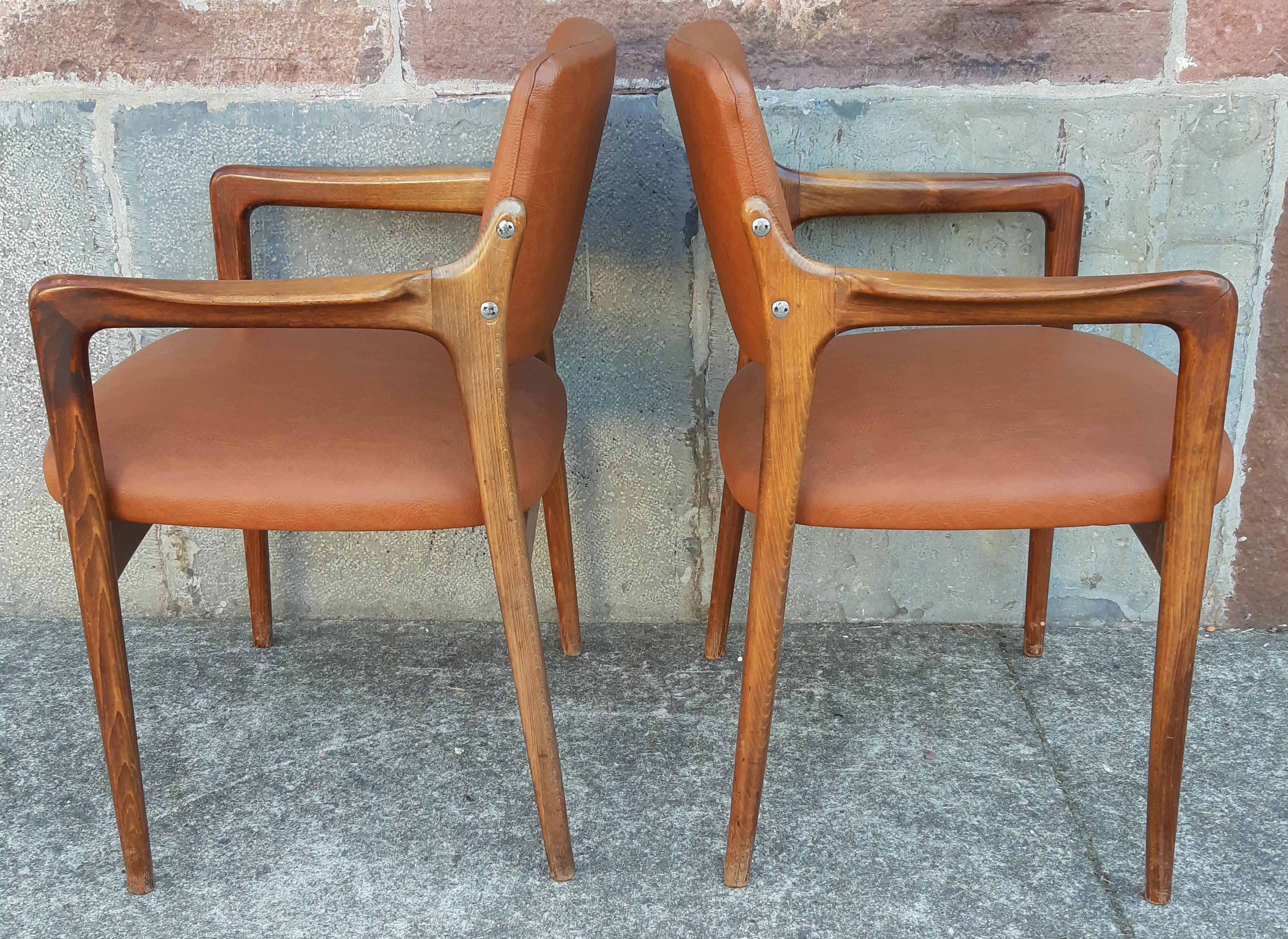 Pair of Scandinavian armchairs