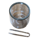 Champagne bucket or ice bucket and its plexiglass pliers 17.5 * 15 cm