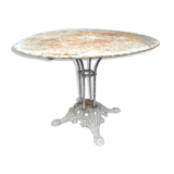 Old wrought iron garden table