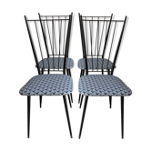 Suite de 4 chaises 1950 design Colette Gueden