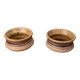Set of 2 studio pottery bowls in modern mid-century Danish style by Tue Poulsen for Tue Keramik, 1960s.