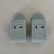Pair of coat hooks by Ambrogio Rossari for Gedy Italy 1970s