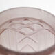Vase boule art déco en verre violet dépoli