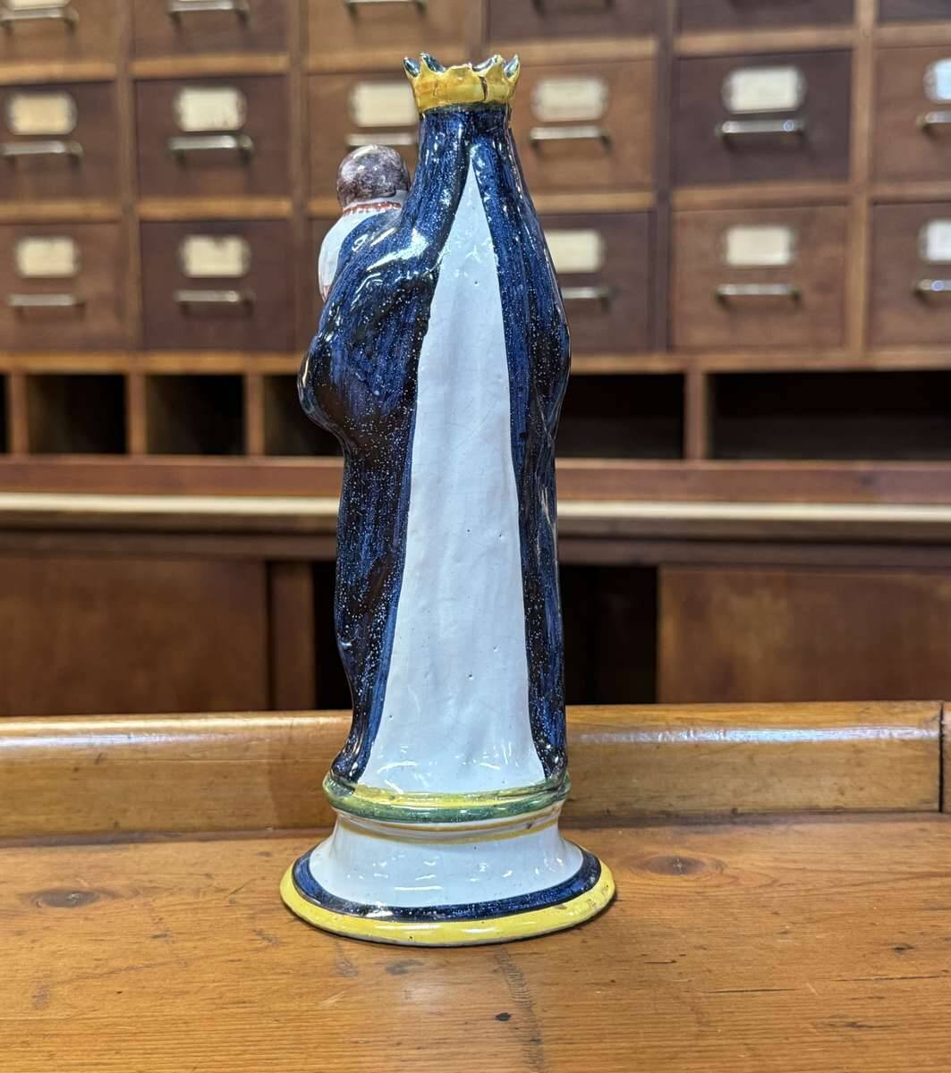 Saint Marie en faience bretonne fin XIXème