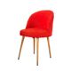 Chaise moumoute orange vintage