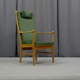 Oak wood armchair 1950