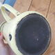 Yellow metal teapot
