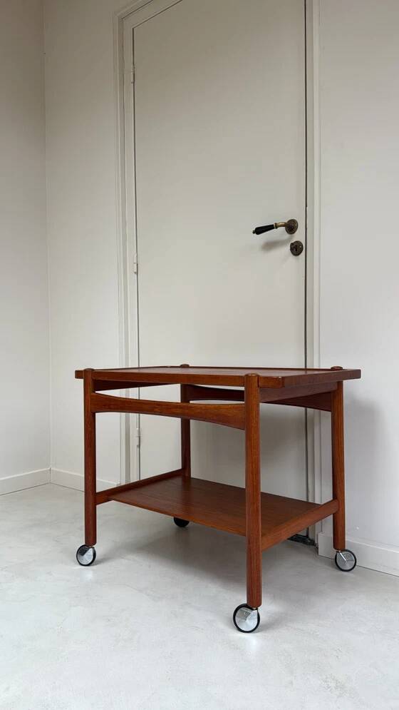 Vintage Danish trolley / serving cart designed by Hans J. Wegner