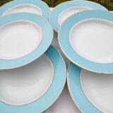 Set of 6 deep plates l'Amandinoise model Poreylor
