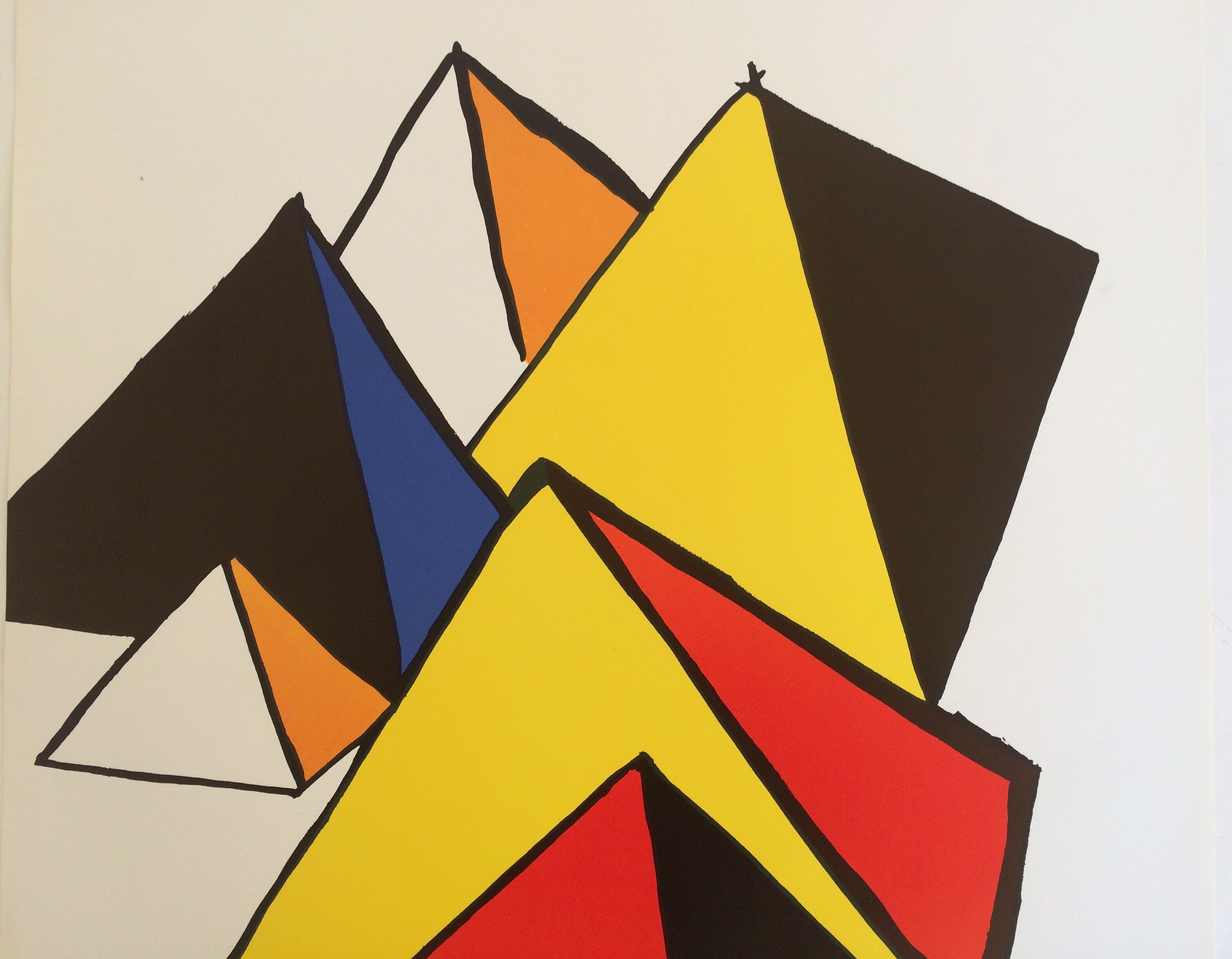 Alexander CALDER, Galerie Jacques Damas, Pyramides, 1980. Original exhibition poster