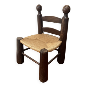 chaise basse brutaliste - charles