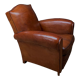 French leather club chair, circa 1930